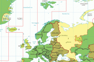 Los husos horarios de todo el continente Europeo