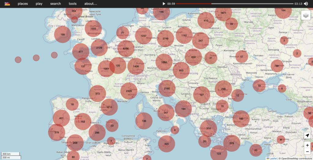 Mapa sonoro Aporee.