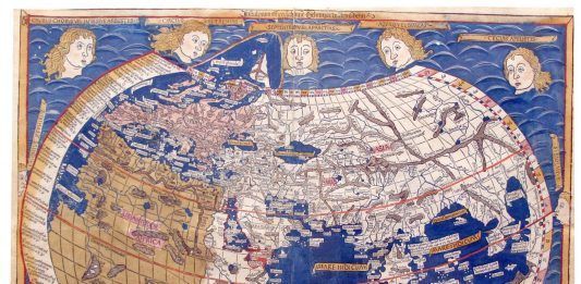 Ejemplar del Mapamundi de la Cosmographia de Ptolomeo, perteneciente a la Biblioteca Nacional